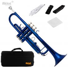 Aklot Bb B Flat Beginner Trumpet with 7C Silver ...